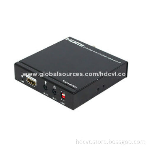HDMI Extender, Over-single 100m/328ft Coaxial Cables with IR Control